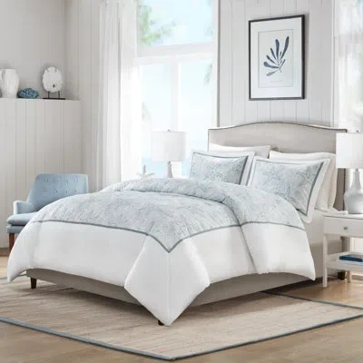 Harbor House Maya Bay Coastal Cotton Duvet Cover Mini Set In White