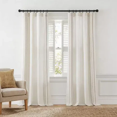 Harbor House Morgan Ring Top Room Darkening Set Of 2 Curtain Panel In White