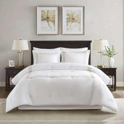 Harbor House Nile 4 Piece Cotton Sateen With Embroidery Oversized Comforter Set In Multi