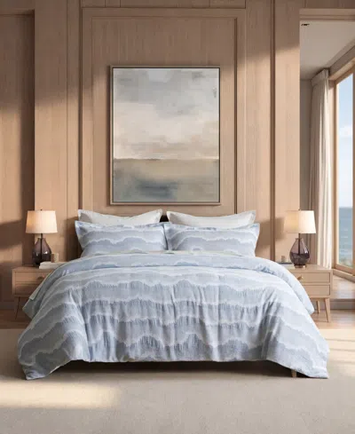 Harbor House Ocean Wave Cotton 3-piece Duvet Cover Set, King In Blue
