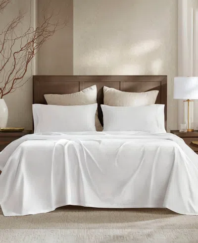 Harbor House Sateen 400-thread Count Cotton 4-pc. Sheet Set, Queen In White