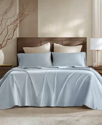 Harbor House Sateen 400-thread Count Cotton 5-pc. Sheet Set, Split King In Blue
