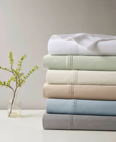 Harbor House Sateen 400 Thread Count Cotton Sheet Set In Gray