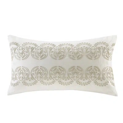 Harbor House Suzanna Embroidered Cotton Oblong Pillow In White