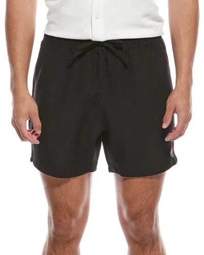 Harbor Island Embroidered Short In Black