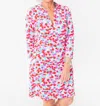 Harborview Hidden Shell Dress In Poppy