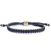 Harbour Uk Bracelets Beaded Bracelet For Men - Rope & Bronze - Urban Black In Black