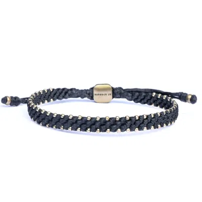 Harbour Uk Bracelets Beaded Bracelet For Men - Rope & Bronze - Urban Black