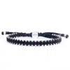Harbour Uk Bracelets Black Rope & Silver Bracelet For Men London Connection