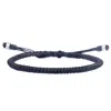 Harbour Uk Bracelets Black Waxed String Bracelet For Men - Sportsman
