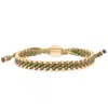 Harbour Uk Bracelets Brass & Apple Green Rope Bracelet For Women. Harrogate Connection In Green
