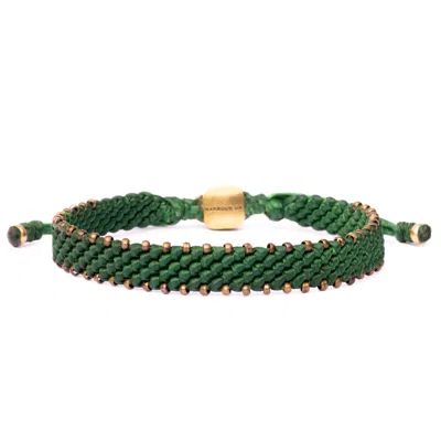Harbour Uk Bracelets Bronze & Green Rope Bracelet For Men - Green