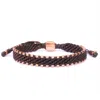 Harbour Uk Bracelets Brown Cord & Solid Copper Bracelet For Men - Hampton Connection In Brown