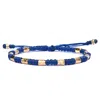 Harbour Uk Bracelets Gold Bracelet For Men - Handmade Blue Rope & Chunky Viking Pieces In Blue