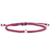 Harbour Uk Bracelets Gold Star & Red Cord Adjustable Dainty Bracelet For Women