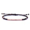 Harbour Uk Bracelets Hammered Vermeil Rose Gold Rope Bracelet For Women - Brown In Brown