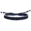 Harbour Uk Bracelets Handmade Waterproof All Black Cord Bracelet For Men – British Connection