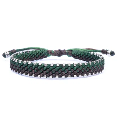 Harbour Uk Bracelets Handmade Waterproof Green & Brown Cord Bracelet For Men – British Connection