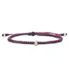 Harbour Uk Bracelets Harmony Women's Rose Gold Vermeil Rope Bracelet - Red In Red