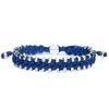 Harbour Uk Bracelets Mens Waterproof Rope Bracelet In Blue Colour - Chunky Connection In Blue
