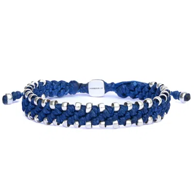 Harbour Uk Bracelets Mens Waterproof Rope Bracelet In Blue Colour - Chunky Connection