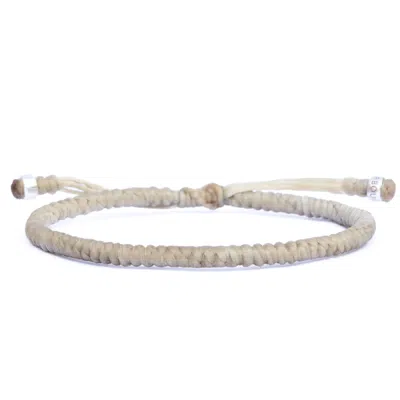 Harbour Uk Bracelets Neutrals Ecru Waxed String Bracelet For Men - Sportsman