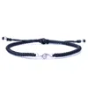 Harbour Uk Bracelets Treble Clef Women Bracelet - Handmade Black Rope & Sterling Silver - Melody