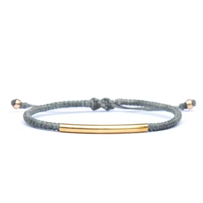 Harbour Uk Bracelets Women's Bridge Grey Rope Bracelet - Sophisticated Durable Waterproof & Adjustable In Gray