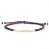 Harbour Uk Bracelets Women's Bridge Wine Red & Gold Rope Bracelet - Modern Durable Waterproof & Adjustable In Red