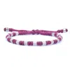 Harbour Uk Bracelets Women's Pink Viking Bracelet With Silver & Fuchsia Rope – Freya In Purple