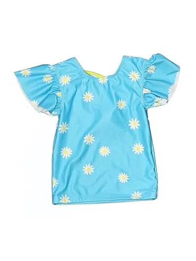 Pre-owned Hard Candy Kids' Short Sleeve Blouse In Blue