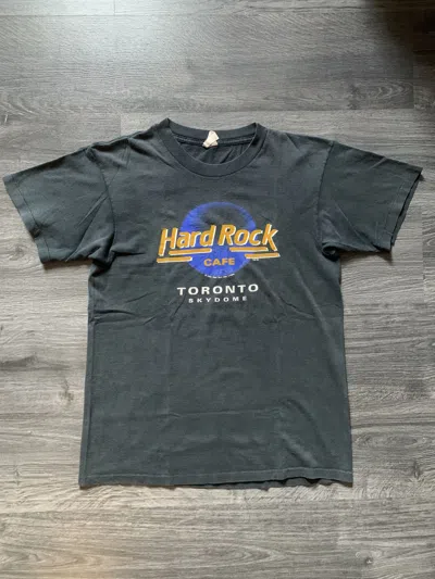 Pre-owned Hard Rock Cafe X Vintage 1989 Hard Rock Cafe Toronto Skydome Shirt In Fade To Grey