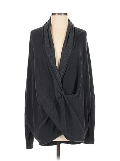 Pre-owned Hard Tail Cardigan Sweater In Black
