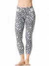 Hard Tail Forever Leopard Print Crop Leggings In Dove