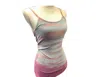 Hard Tail Forever Women's Long Sport Tank Top In Rainbw Horizon/ Pur