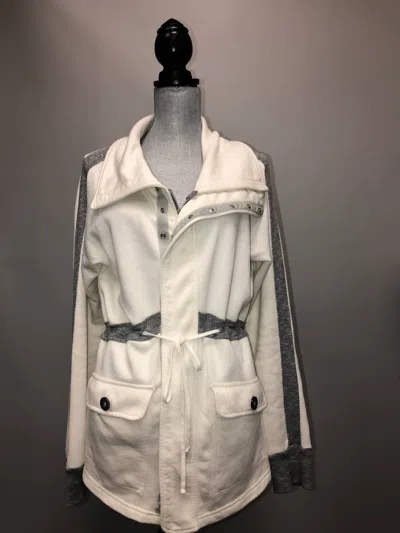 Hard Tail Forever Women's Ribbed Cozy Jacket In Cream