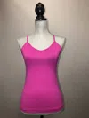 Hard Tail Forever Women's Spaghetti V Back Bra Tank Top In Pink