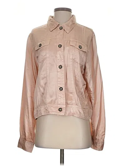 Pre-owned Hard Tail Long Sleeve Button Down Shirt In Tan
