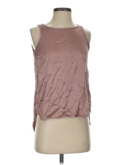 Pre-owned Hard Tail Sleeveless Blouse In Brown