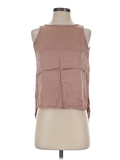 Pre-owned Hard Tail Sleeveless Blouse In Brown