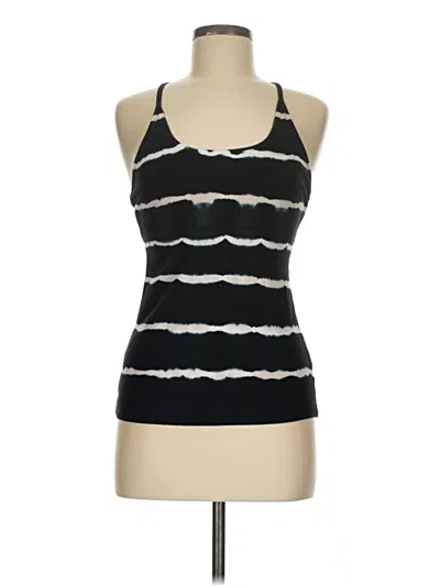 Pre-owned Hard Tail Sleeveless Top Black Halter Neckline Tops