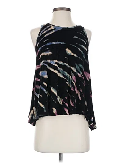 Pre-owned Hard Tail Tank Top Black Halter Neckline Tops
