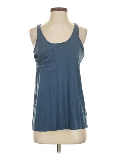 Pre-owned Hard Tail Tank Top Blue Halter Neckline Tops