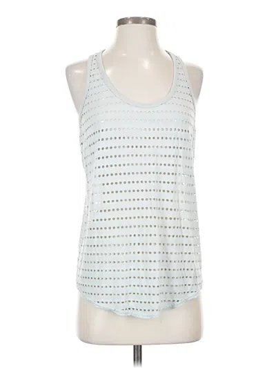 Pre-owned Hard Tail Tank Top Blue Halter Neckline Tops