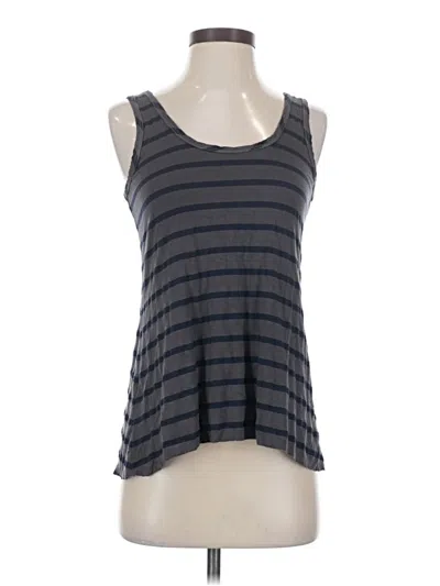 Pre-owned Hard Tail Tank Top Gray Halter Neckline Tops