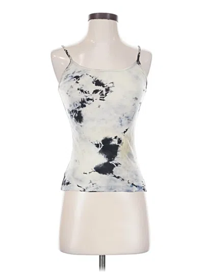 Pre-owned Hard Tail Tank Top Ivory Strapless Neckline Tops