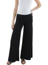 Hard Tail Womens Solid Flared Pants In Black