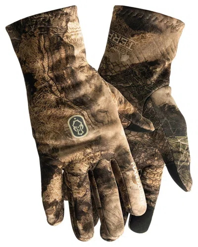 Hardcore Men's  Lightweight Fleece Hunting Gloves In Brown
