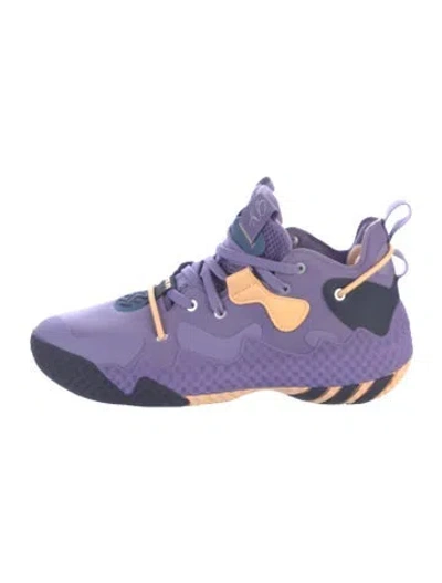 Pre-owned Harden Colorblock Pattern Sneakers In Purple