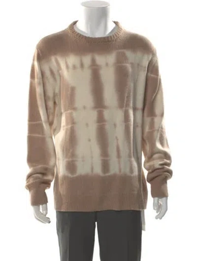 Pre-owned Harden Tie-dye Print Crew Neck Pullover In Neutral